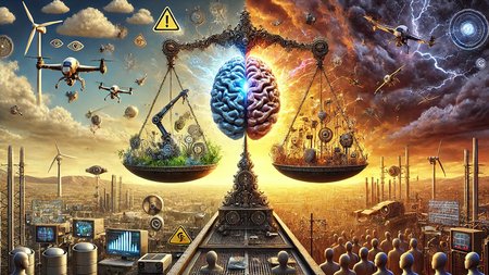 AI Futuristic landscape Skourides