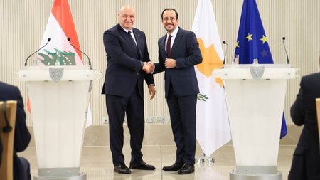 President Christodoulides Lebanese President Joseph Aoun