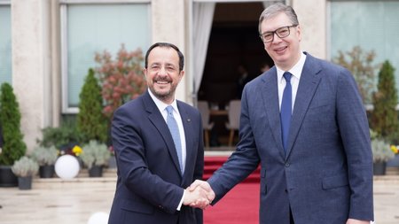 Nikos Christodoulides Aleksandar Vučić Serbia