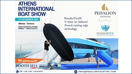 Pedalion Yachting Presents FenderTex Fenders at the Athens Boat Show